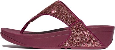 Шльопанці жіночі FitFlop Lulu Glitter, з підтримкою стопи, 42 EU, Рубіновий мікс