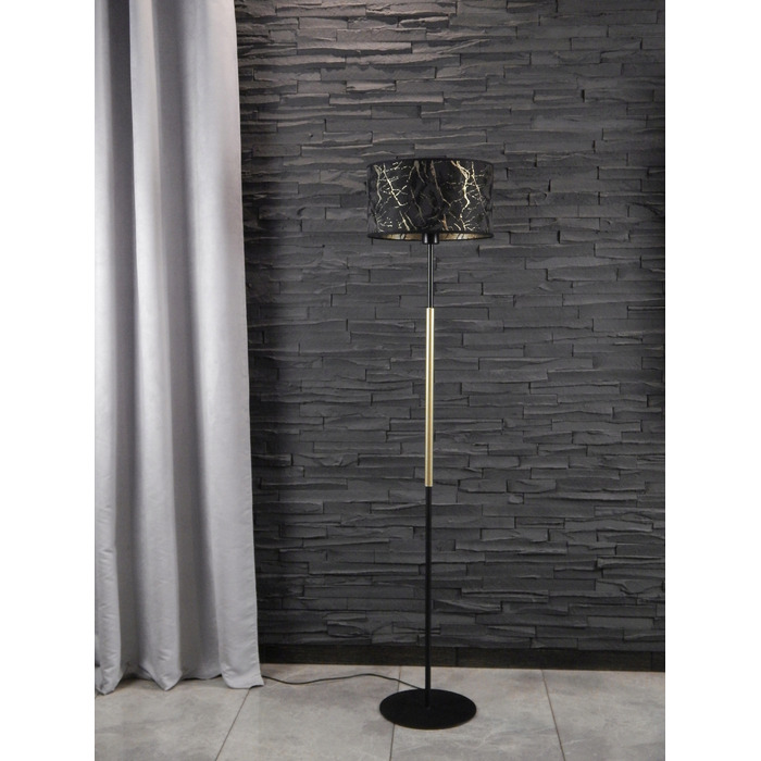 Підлогова лампа Adex E27 60 Вт, чорна, багатоколірна, жовта