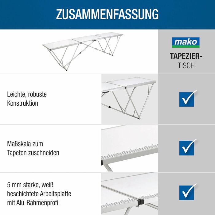 Складний алюмінієвий стіл для кемпінгу з 4 табуретами - 298x60x78 см, стільниця MDF 5 мм, регульована висота, легкий, антикорозійний