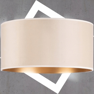 Підлоговий торшер Tornado, велюр, бежево-золотий, 152 см, E27