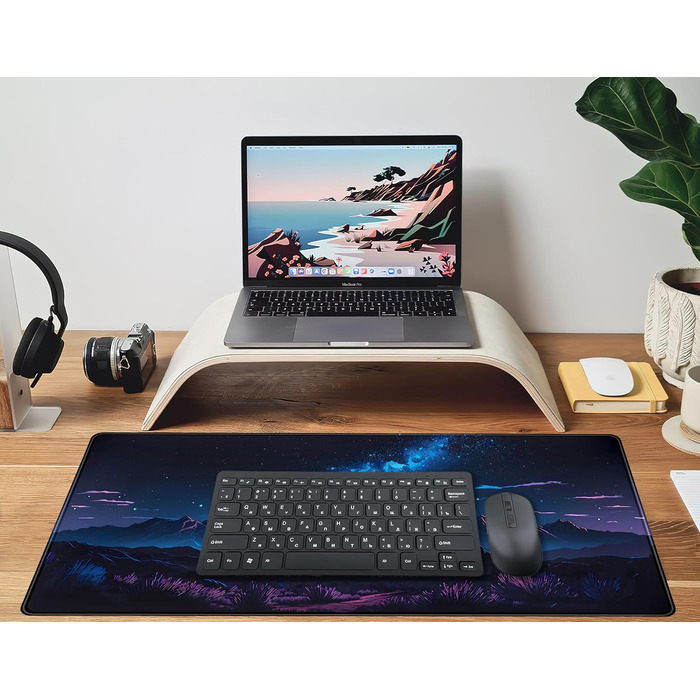 Килимок для миші та клавіатури Moon Mushroom XXL 80x40 см (Blue Mountain)