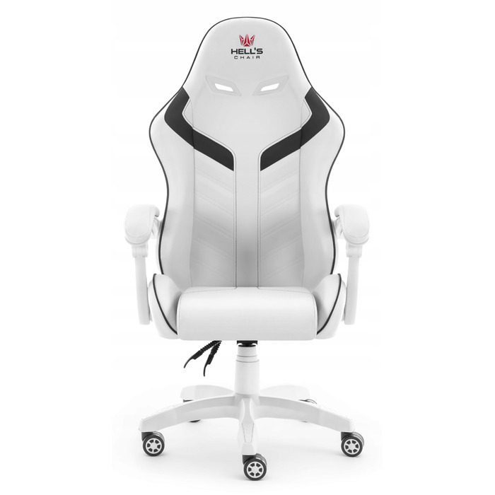 Ігрове офісне крісло Hell's Chair HC-1007 2.0 White, екошкіра