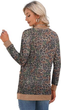 Жіночий довгий в'язаний кардиган Grecerelle Leopard, чорний, з кишенями та V-подібним вирізом