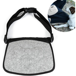 Сумка для корму для собак, тренувальна сумка, кишенька для ласощів з дозатором для відходів, магнітна застібка, регульований плечовий ремінь для дресирування собак, кишеня для ласощів також для коней (Сірий)