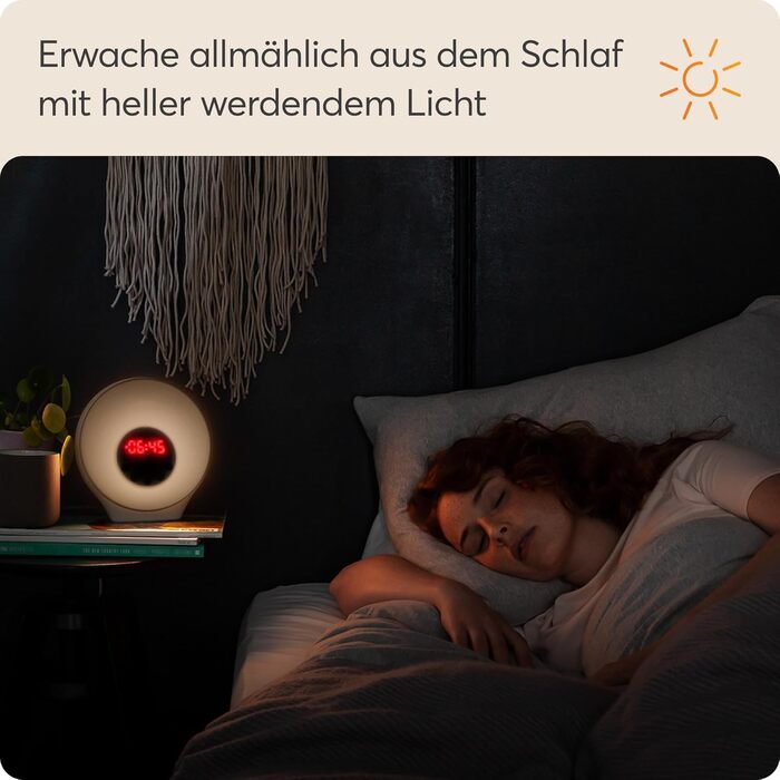Lumie Sunrise Alarm - Sunrise and Sunset Effect, Alarm Clock, Sounds and Mood Lighting