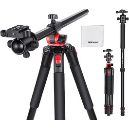 Штатив для камери NEEWER з моноподом, 72 дюйми, алюміній, для DSLR/Camcorder, 360° кульковий голівкою, QR-платівкою Arca, максимальне навантаження 33 lbs, з серветкою для чищення