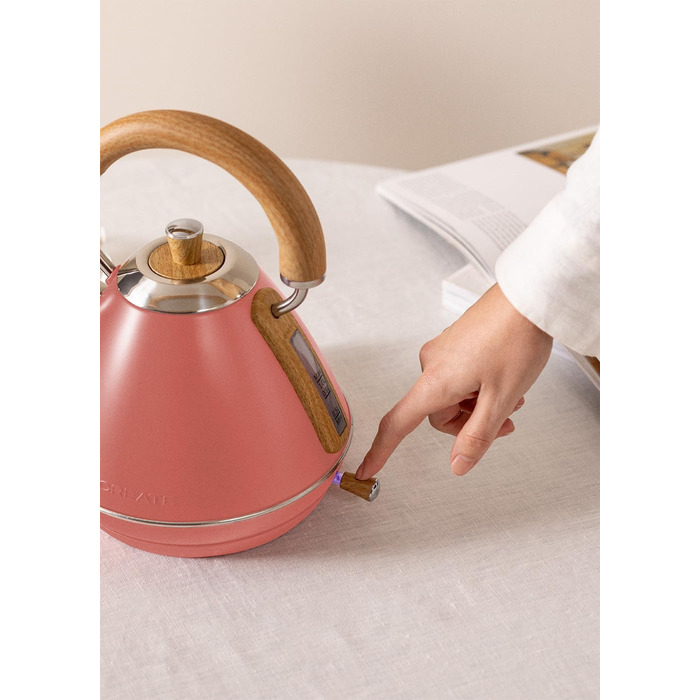 Retro Electric Kettle - Cream White - 1L Capacity