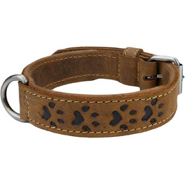Нашийник для собак Greenburry Vintage з натуральної шкіри, 50 см, розмір S