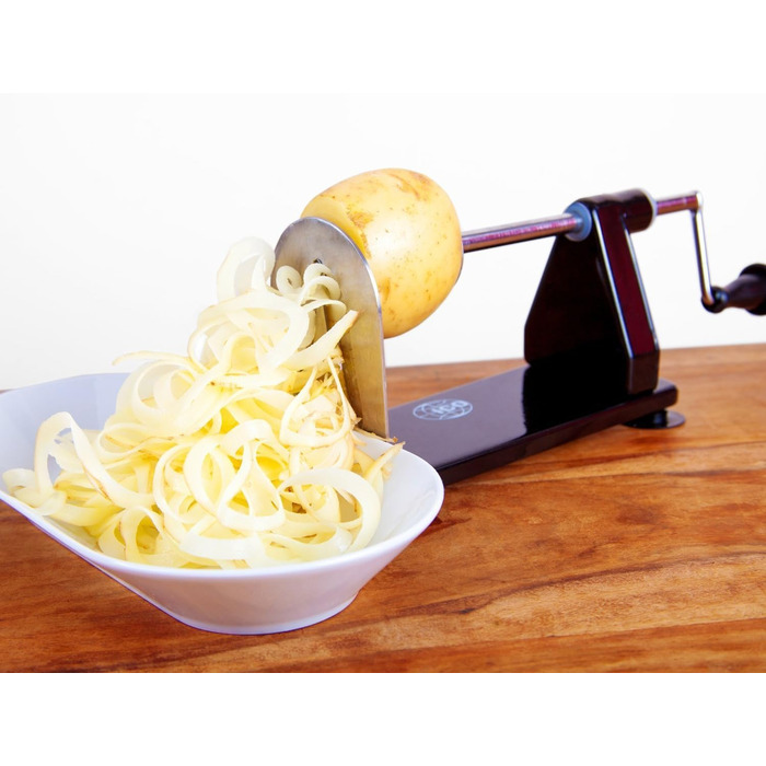 Спіральний овочевий ніж 3-х лезовий, для приготування Zoodles, з антиковзким покриттям. Розміри: 22.5 x 9 x 12.5 см