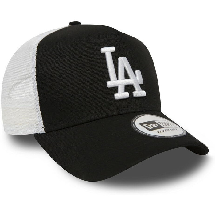 Кепка бейсболка New Era Los Angeles Dodgers Trucker A-Frame, чорна, універсальний розмір