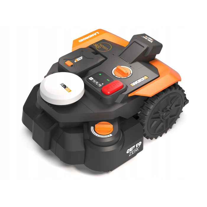 Робот-газонокосарка WORX Landroid Vision Cloud WR340E для ділянок до 600 м², зі стереокамерою та RTK
