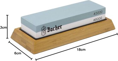 Набір точильних каменів Bacher Premium Schleifstein 400/1000/3000/8000. Точильний камінь, шліфувальний камінь, збірник інструкцій
