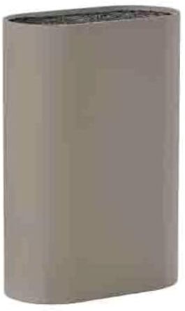 Zone Denmark Singles Knife Block without knives, Knife Block, Knife Holder, Knife Stand, Storage for all knives, 17 x 9 cm, Height 24 cm, Taupe (Brown)
