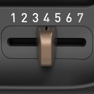 Tefal 2-Slice Toaster with Magnetic Clamps, Large Controls, 7 Browning Levels, Removable Crumb Tray, Lift Function TT533811, Black