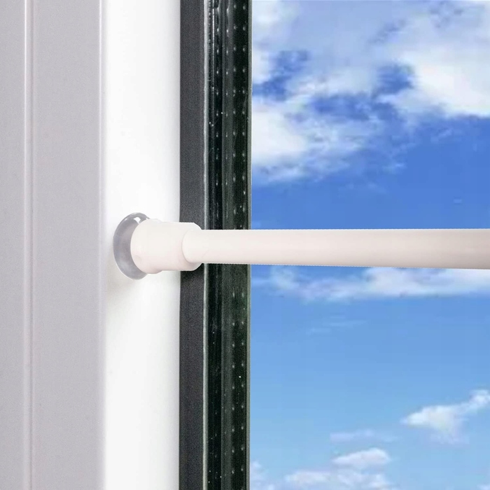 Комплект із 3-х розпірних карнизів для штор GDEVKHN, телескопічні, без свердління, 30-45 см