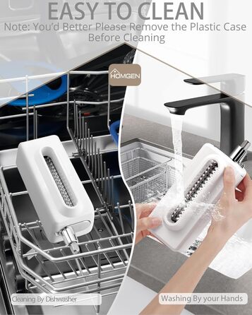Насадка для KitchenAid – м'ясорубка HOMGEN з нержавіючої сталі, біла, для всіх моделей, м'ясокрут із зубчастими шестернями