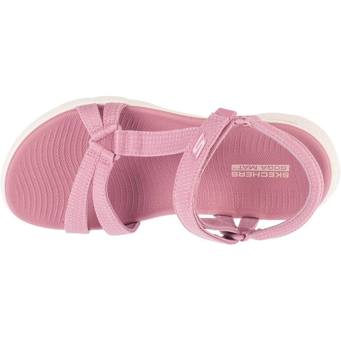 Сандалі Skechers Go Walk Flex жіночі, текстиль, 39 EU, ніжно-ліловий
