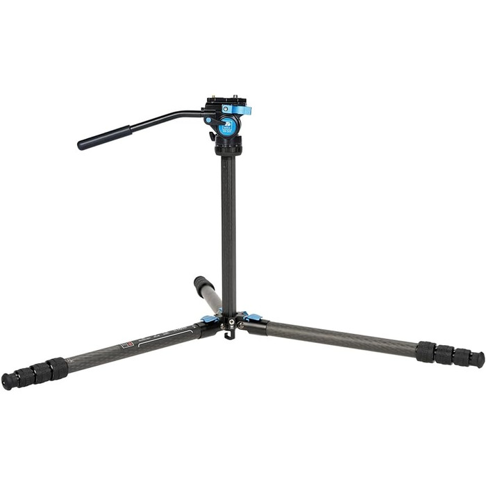 Штатив SIRUI ST-124+VA-5 з відеоголовою для панорамної зйомки, з карбонового волокна, для DSLR-камер, 4 секції, висота до 166 см, навантаження до 3 кг