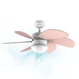 Стельовий вентилятор Cecotec EnergySilence 3600 Vision 92 см з лампами, 50 Вт, білий/блакитний - 3 швидкості, реверсивна функція