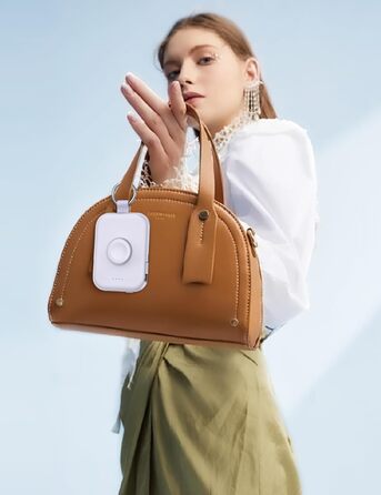 Power Bank RORRY 5000mAh з вбудованими кабелями, брелок для iPhone, Apple Watch, Рожевий