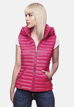 Жіноча перехідна куртка Navahoo Shadaa з капюшоном та стеганим жилетом - 3XL (XS, Фуксія)
