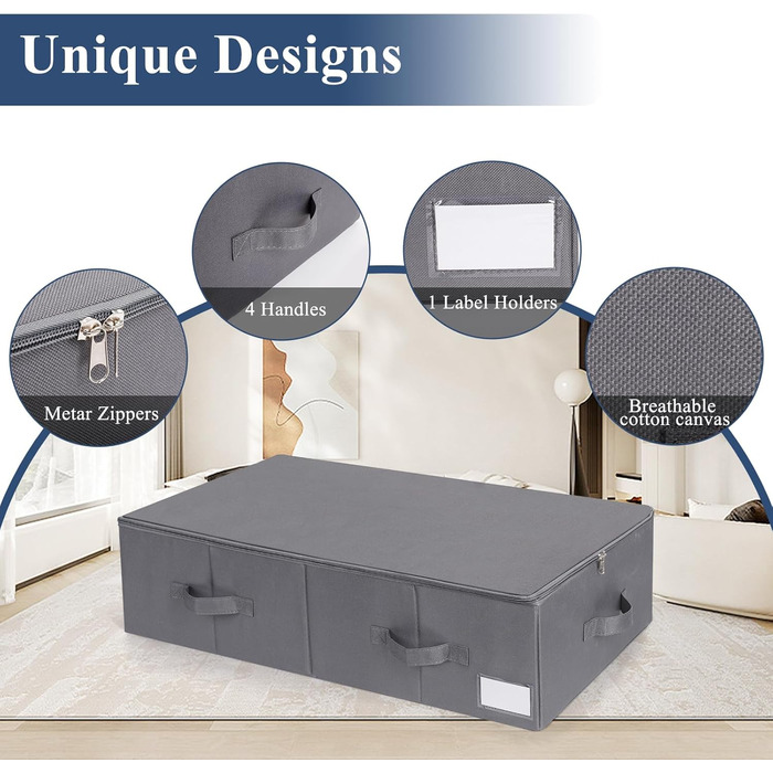 Комод-органайзер для постільної білизни Lannvan (2 шт.), 70x41x18 см, бежевий/сірий