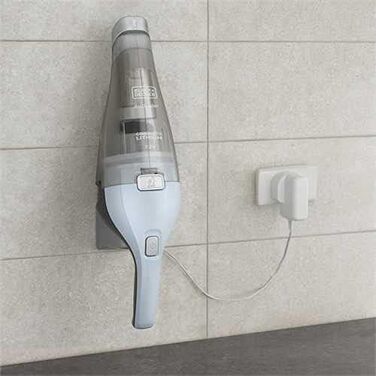 Акумуляторний пилосос ручний BLACK+DECKER Dustbuster 7.2V NVC215W блакитний: безмішковий, бездротовий, з насадкою та зарядним пристроєм