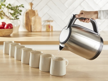 Електричний чайник Tefal KO5S0DE0, 2400 Вт, 1,7 л, сріблястий/сірий
