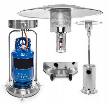 Газовий обігрівач для тераси Activa Inox Eco-Plus 13801, 9000 Вт