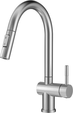 Кухонний змішувач SEMANEY з висувною лійкою та двома режимами, поворотний на 360°, з одним важелем, з матовою обробкою