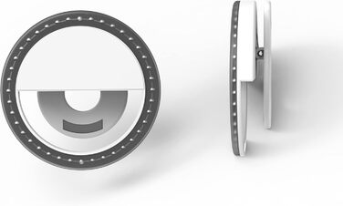 DIGIPOWER 11' кільцева лампа для макіяжу, YouTube, TikTok та Vlogging, регульована висота (58-168 см), 3 режими освітлення, 10 рівнів яскравості, тримач для телефону (iOS/Android), складана