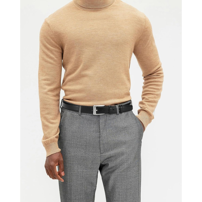 Чоловічий шкіряний ремінь CHAOREN 3 см для бізнесу та формальних заходів, розмір EU 48 (95 см) та EU 52 (105 см)