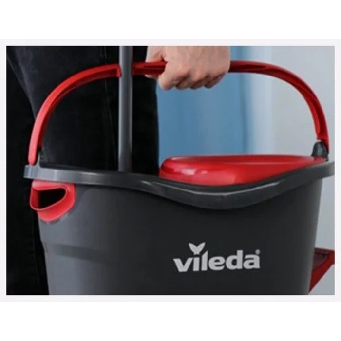 Спінінг-швабра Vileda Turbo 3в1, набір з круглою мікрофіброю