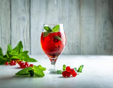 Склянки для пива KROSNO 1992 Biertulpen, набір 6 шт, 500 мл - Pils, Stout, коктейлі, сумісно з посудомийною машиною