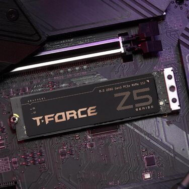 TEAMGROUP T-Force Z540 2TB NVMe SSD Gen5 з DRAM Cache - ігровий накопичувач PCIe 3D TLC NAND 12400/11800 MB/s