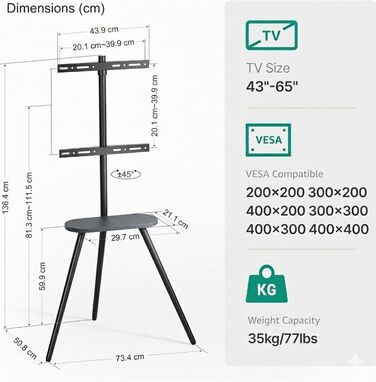 Стійка для телевізора 43-65