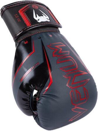 Боксерські рукавички Venum Elite Evo (Морський, Чорний, Червоний, 14 Oz)