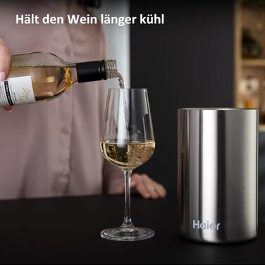 Охолоджувач для вина Haier Premium Collection - нержавіюча сталь, для дому та свят