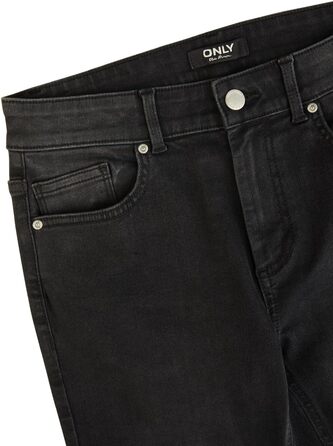 Джинси жіночі Only широкі штанини, Bootcut, середньої посадки, еластичні, блакитні/чорні (S-XXL, 30-32L)