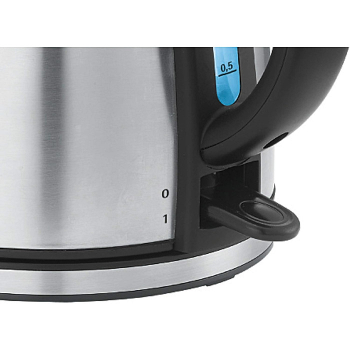 WMF Stelio Stainless Steel Kettle 1.2L, Electric Kettle with Scale Water Filter, 2400 W, Illuminated Water Level Indicator, Matte Stainless Steel