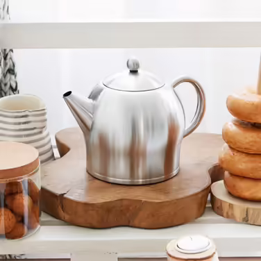 Bredemeijer small, rounded double-walled teapot 0.5 Liter (Matte, 2.0 L)
