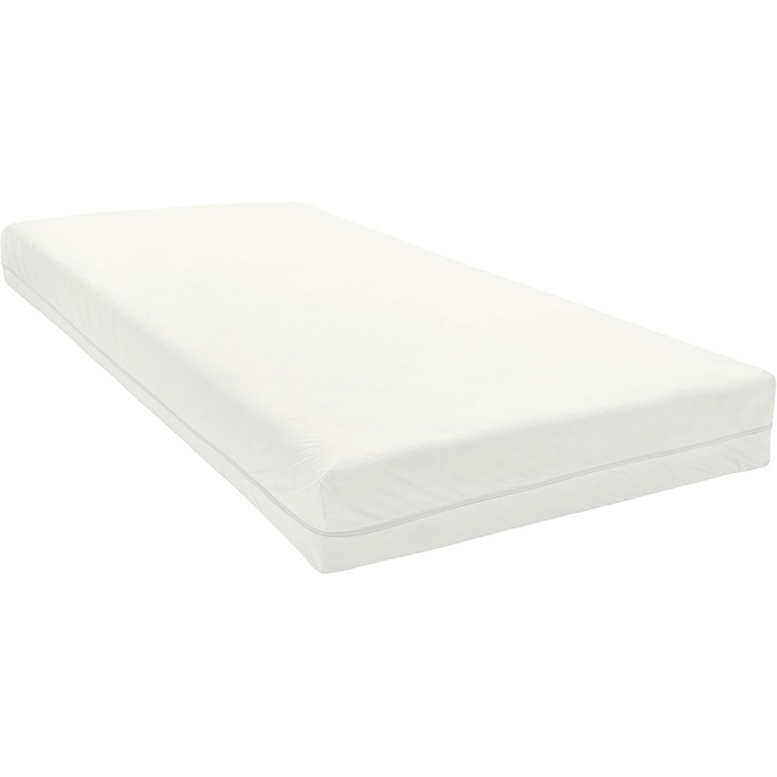 TAURO 24161 Fitted Mattress Cover, All-Around 70 x 140 cm, Encasing for Children's Mattress, Height 12 cm, Dust Mite Protection for House Dust Allergy Sufferers, White (24161)