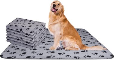 М'яка флісова підстилка для собак та котів Nobleza, 120 x 100 см, сіра