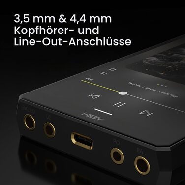 HiBy R6III 2025: Hi-Res Audio MP3-плеєр з Android 12, Bluetooth 5.0, WiFi, 64 ГБ + 2 ТБ (розширювана пам'ять)