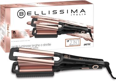 Випрямляч для волосся Bellissima My Pro Beach Waves GT20 400 – керамічне покриття, 3 температурні режими (160-200°C), для створення природних хвиль