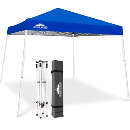 EAGLE PEAK 3 m x 3 m Pop-Up Tent with Sloping Legs (Blue)