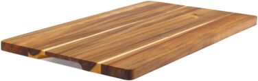 Large Acacia Cutting Board 50 × 29 cm | High Quality & Hygienic | Extra Large Wooden Cutting Board XXL made from sustainable acacia wood | Discover oiled wooden cutting boards for kitchen & gastronomy
