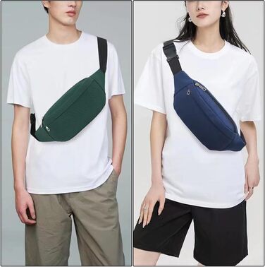 Чоловіча та жіноча поясна сумка на пояс для туризму, фітнесу, їзди на велосипеді, активного відпочинку, подорожей. Сумка на стегно, Doggy Bag, гаманець. Колір: темно-зелений (D1)