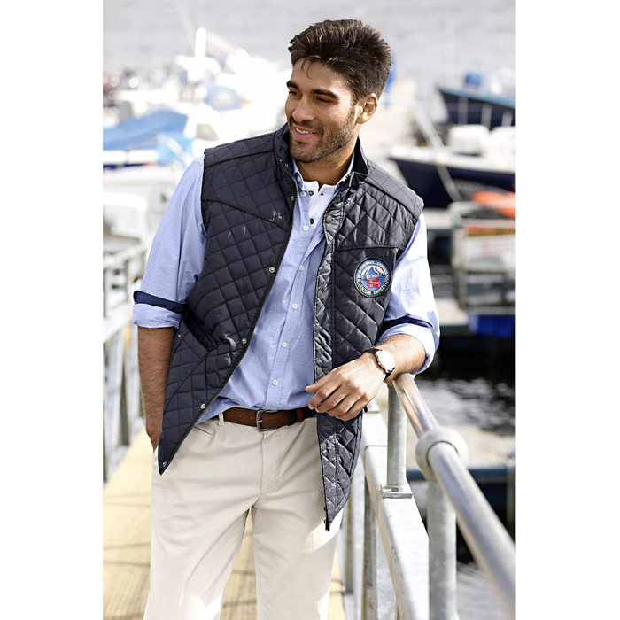 Чоловіча степкова жилетка JAN VANDERSTORM RODEWIN, тепла та практична, розмір 56, блакитна