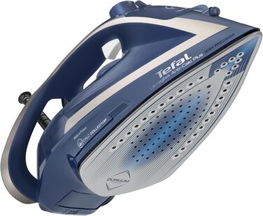 Tefal FV6830 Ultragliss Anti-Kalk Plus Steam Iron | 2800 Watts | Steam Boost: 250 g/min | 50 g/min Steam Output | Removable Scale Collector | Scratch-Resistant Soleplate | Blue/White [2] Anti-Scale Expert